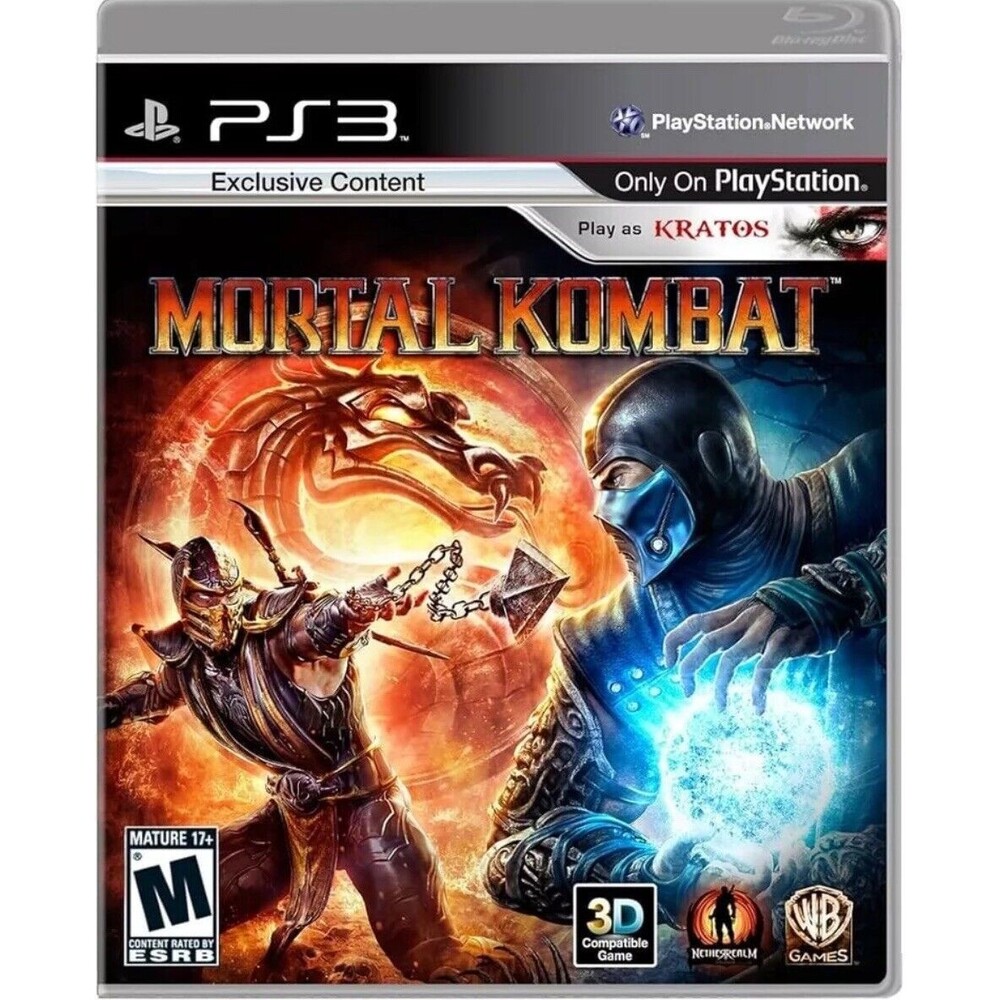Mortal Kombat PlayStation 3 With Case and Manual PS3 Add On’s And Game Pass